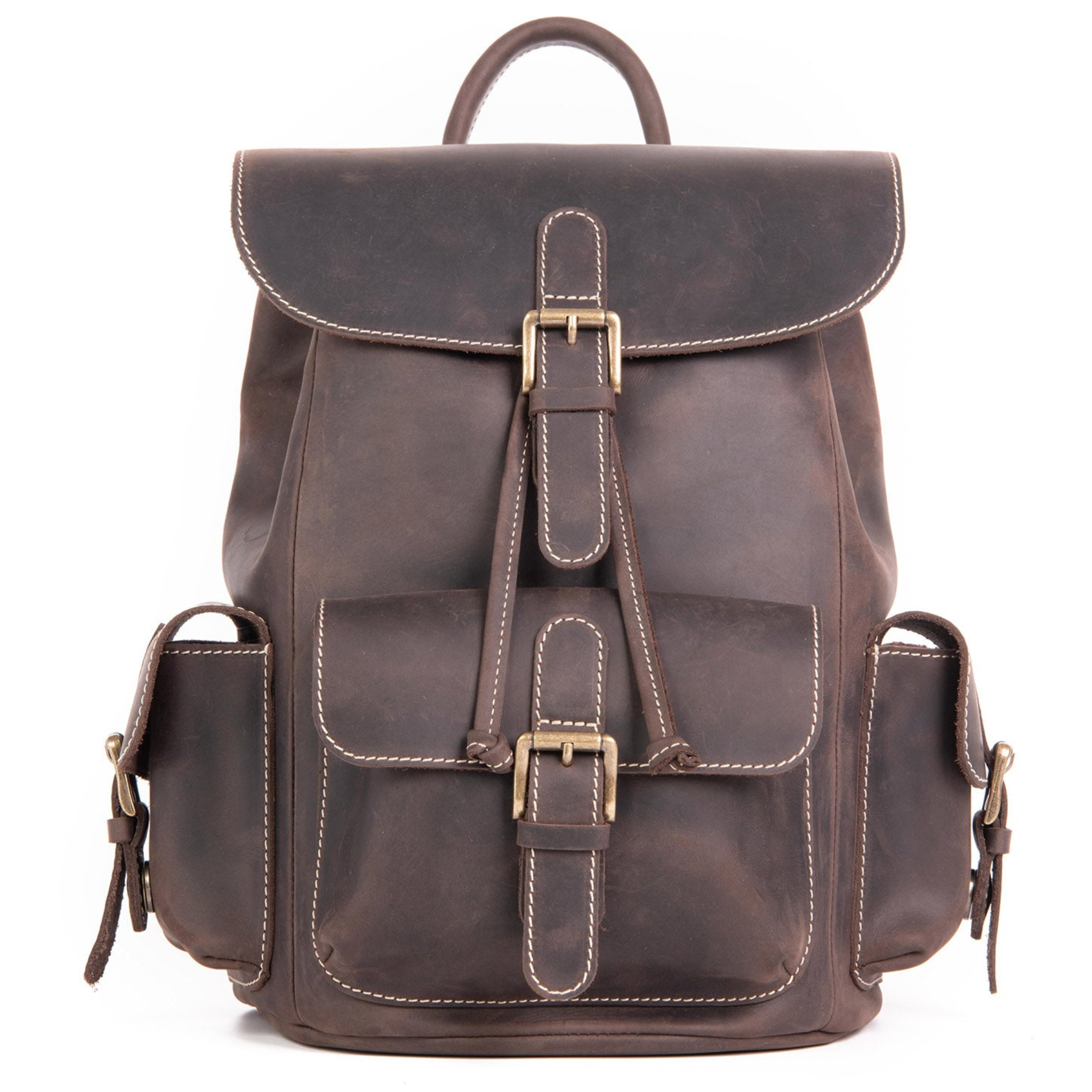 TQ026◇Tostalgic Clothing Leather backpac Vintage Leather Women Backpack, School Backpack, Designer