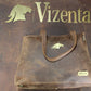 Vizenta Genuine Leather Tote Bags for Women, Hand Made, Crazy Horse Leather, Designer Bag, Shoulder Handbag With Adjustable Handles